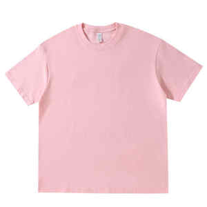 Haute qualité 180gsm 100% coton impression logo personnalisé tricoté col rond manches courtes surdimensionné plaine blanc t-shirt pour hommes - Product Image 1