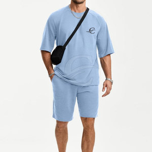 Conjuntos Cortos de Alta Calidad 100% Algodón para Uso Casual, Largura hasta la Rodilla, Transpirables, Ligeros, Color Personalizado, Más Vendidos para el Verano - Product Image 3