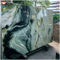 Dalles de marbre naturel onyx vert transparent Brothers Stone Dreaming Paradise pour murs et comptoirs