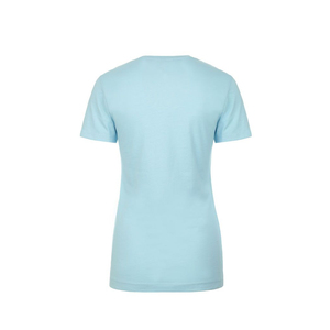 Camiseta de manga corta para mujer estilo OEM, el mejor diseño de algodón/poliéster ajustado para el verano - Product Image 4