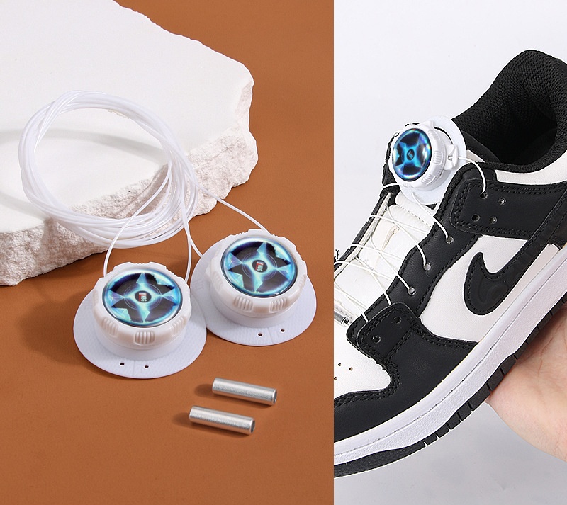 Hot Selling One-Hand Lacing System No Tie Plastic Shoe Lace Locking System Rotating Metal Wire for Ski Climbing Boots