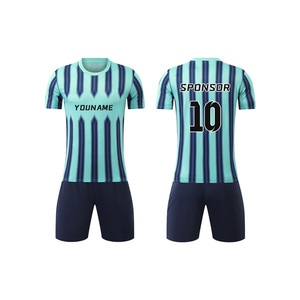 Maillot de football unisexe de haute qualité, ensemble d'uniformes de football à séchage rapide avec logo personnalisé, vente en gros directe d'usine - Product Image 4