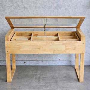 โต๊ะเขียนแบบไม้เนื้อแข็งทันสมัยพร้อมท็อปกระจกขนาด 120x60 ซม. สำหรับใช้ในสำนักงานหรือห้องนอน - Product Image 6
