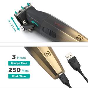 Herramientas Profesionales Inalámbricas y con Cable Recargables para Cortar el Cabello, Máquina de Corte para Estilos Frescos y Degradados con Pantalla LED, para Uso Profesional - Product Image 5
