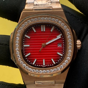 Best Seller Index Dial Gold Tone Diamond On Dial Stainless Steel <b>Mechanical</b> Automatic Analog Wrist <b>Watch</b> <b>For</b> <b>Men</b> Luxury Fashion - Product Image 1