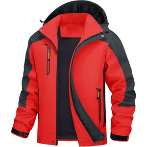 Chaqueta Softshell para Hombre, Deportiva, de Invierno, para Exteriores, Cortavientos, Impermeable, con Capucha, para Lluvia - Product Image 3