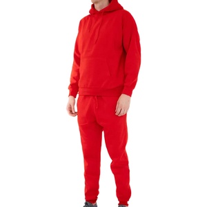Conjunto Deportivo Azul Rey para Hombre con Sudadera con Cierre y Bolsillos, 2 Piezas, para Correr, Trotar, Deportes, Casual, MARCA HS 2027 - Product Image 1