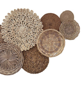 Conjunto de fabricante de cesta colgante de pared cesta Bohemia decoración de pared cesta de pared neutral decoración de Vietnam - Product Image 1