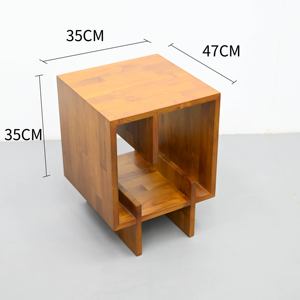 Estantería de teca creativa moderna con múltiples orientaciones para exhibir en salas de estudio, oficinas, salas de estar - Product Image 4