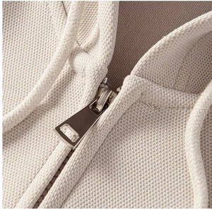 Sudadera con capucha para hombre con estampado personalizado, sudadera de talla grande de alta calidad, sudaderas holgadas con cremallera de color sólido - Product Image 5