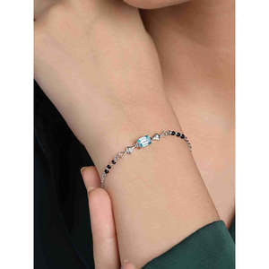 Compre Pulseras Mangalsutra de Plata Pura con Cuentas Finas, Regalo para Esposas - Product Image 4
