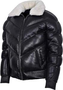 Mens Vintage Premium Extreme Warm Puffer <b>Jacket</b> <b>Pattern</b> Extra Thick <b>Quilted</b> Padding Insulated Outdoor Winter Snow Resistant - Product Image 2