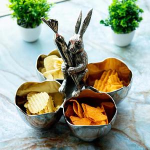 Cuenco de Metal de lujo hecho a mano, venta directa de fábrica de alta calidad, logotipo personalizado, utensilios de cocina, vajilla, cuenco para servir palomitas de maíz - Product Image 6