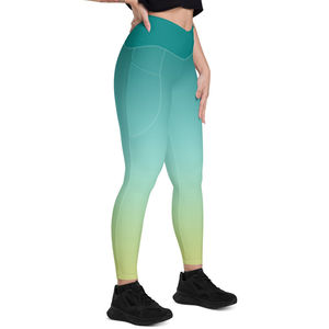 Seamless Scrunch <b>Leggings</b> for Women <b>with</b> Tapered Fit and <b>High</b> <b>Waist</b> Made from Soft Knit Stretch Fabric Blend - Product Image 6