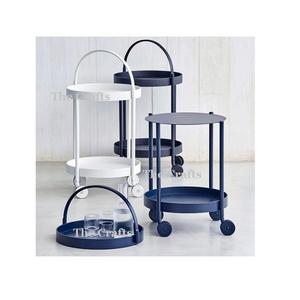 Chariot de service de qualité supérieure Chariot de service en métal de couleur rose fait à la main pour la maison et le restaurant - Product Image 2