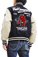 Jaket Quilted Vintage Kustom Unisex Ukuran Besar Desain Baseball Letterman Baru Bahan Wol Musim Dingin Bordir Chenille
