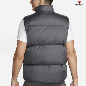 Venta caliente por encargo burbuja chaquetas sin mangas personalizado hombres al aire libre ligero chaleco acolchado - Product Image 2