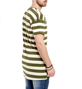 Camiseta larga de manga larga para hombre, camisa masculina de gran tamaño, con hombros al descubierto, barata y cómoda, venta al por mayor - Product Image 2