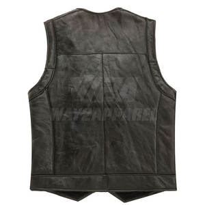 Chaleco de moto de cuero para hombre de alta calidad Tasa de venta completa Buen material Chaleco de moto - Product Image 2