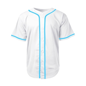 Maillot de baseball de bonne qualité avec logo personnalisé, parfait pour les uniformes d'équipe, les sports et les vêtements décontractés - Product Image 1