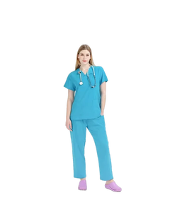 Uniforme de enfermera de diseño personalizado de talla grande para mujer, conjuntos de pantalones y uniformes de hospital para correr - Product Image 3