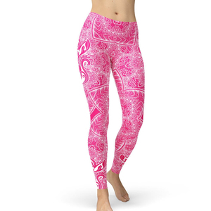 2025 <b>Hot</b> Selling Custom Logo Printed Women's Gym Yoga <b>Leggings</b> High Quality Seamless Breathable Anti-Bacterial Knitted Fabric - Product Image 1