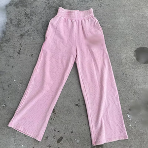 ชุดแทรคสูทซิปประดับเพชรเทียมแบบกำหนดเอง สำหรับผู้ชายและผู้หญิง สไตล์สตรีทแวร์ ขอบม้วน งานปักลายต่อผ้า เสื้อผ้าผู้ชาย OEM ทันสมัย - Product Image 3