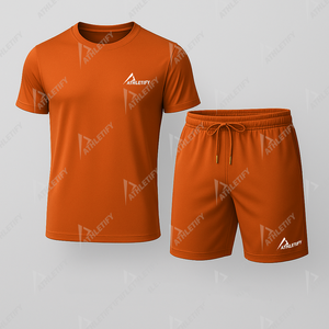 Ensemble d'entraînement respirant en coton pour hommes Vente en gros de vêtements de sport durables Équipement de fitness de qualité Commandes en gros Conceptions personnalisées disponibles. - Product Image 5