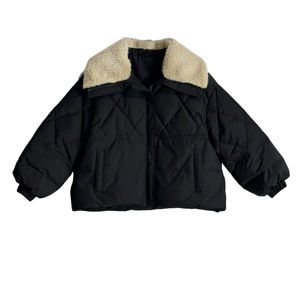 2025 nuevo diseño moderno de moda de talla grande esponjoso otoño cálido de moda Faux invierno señoras Negro Azul mujer abrigo chaqueta de piel para mujer - Product Image 1