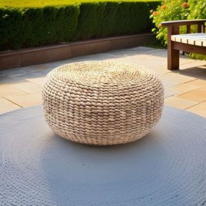 Asiento otomano de jacinto de agua hecho a mano de Vietnam, muebles de sala de estar ecológicos para espacios conscientes para pedidos de volumen - Product Image 3