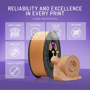 Filamento WINKLE PLA HD 1.75mm 1kg per Stampante 3D, Alta Tolleranza 0.05mm, Compatibile con Piattaforma Riscaldata 190-230°C, Biodegradabile, Facile da Stampare - Product Image 4