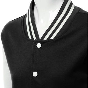 Best Material Trending Custom Women <b>Sheep</b> <b>Skin</b> Varsity <b>Jackets</b> Premium Quality Plus Size OEM Factory Wholesale Casual Streetwear - Product Image 4