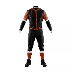 Meilleurs uniformes de baseball personnalisés en polyester par sublimation pour équipe, vente en gros, uniforme d'équipe de baseball à manches courtes à séchage rapide - Product Image 5