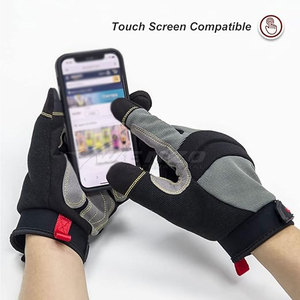 ถุงมือหนังกันกระแทกแบบสั่งทำพิเศษ ทนทาน ปรับสายรัดข้อมือได้ ระบายอากาศได้ดี สำหรับงานอุตสาหกรรม ขายส่ง - Product Image 3