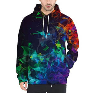 Sweats à capuche d'impression 3D pour hommes sur mesure du fabricant pakistanais pulls surdimensionnés légers de haute qualité hiver solide à capuche - Product Image 2