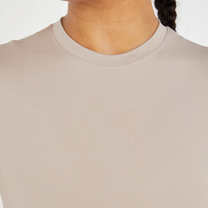 Camisetas para correr para mujer, ropa de Yoga hecha con logotipo personalizado, ropa deportiva para gimnasio de manga corta para mujer, camisetas para correr a la venta, precio razonable - Product Image 5