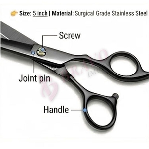 Matte Black Barber Scissors Professional Barber Scissors Razor Edge Hair Cutting <b>Shears</b> Salon <b>Tool</b> - Product Image 3