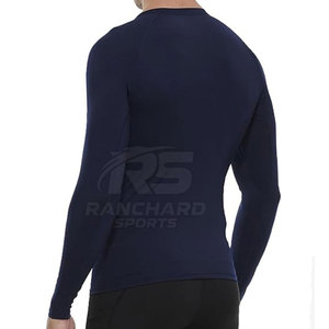 เสื้อคอมเพรสชั่นผู้ชายสีพื้น แฟชั่นฤดูร้อน ผลิตในปากีสถาน - Product Image 3