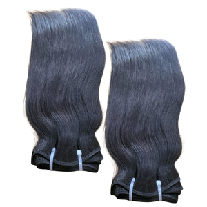 Indonésie Extensions de cheveux raides naturels Remy humains cheveux cuticules alignés cheveux vierges Double trame pas de pertes enchevêtrement libre pour les perruques - Product Image 2