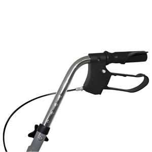 Deluxe Gray Alhambra Mobiclinic Andador plegable de aluminio con frenos para suministros de terapia de rehabilitación de ancianos - Product Image 2