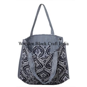 Sac fourre-tout en coton de grande taille pour femmes avec fermeture à glissière, bandoulière portable, sac de shopping résistant, printemps été ouvert - Product Image 3