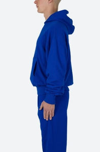 Nouveauté, sweat-shirt à cordon personnalisé avec votre propre logo, bleu, 400 g/m², sweat-shirt vierge, 80 % coton, 20 % polyester, polaire - Product Image 4