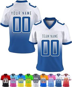 Maillot de football américain personnalisé pour homme, manches courtes, uniforme d'entraînement personnalisé - Product Image 6
