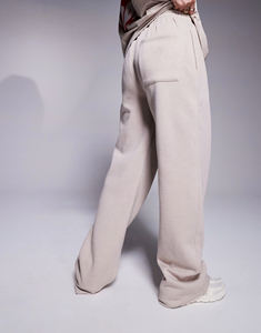 Wholesale Polyester/Cotton Fleece <b>Lace</b> Eco-Friendly Winter Casual Oversized Sweatpants for Women Custom Screen Printed Logo - Product Image 2