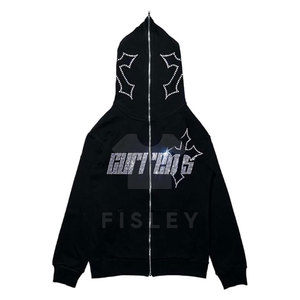 ¡Novedad de 2025! Sudaderas con capucha de lana para hombre con diseño de cremallera diseños OEM personalizados 100% ropa de invierno ligera de algodón - Product Image 1