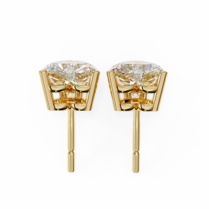18K Gold <b>Beautiful</b> <b>Earring</b> with Lab-Grown Diamond Premium Diamond <b>Earrings</b> - Product Image 4