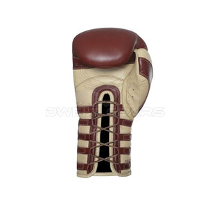 Boxing <b>Lace</b> Up <b>Gloves</b> Genuine Leather Adult Boxing <b>Lace</b> Up <b>Gloves</b> Training Wear Boxing <b>Gloves</b> - Product Image 2