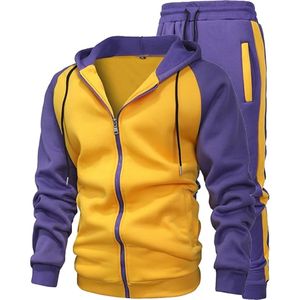 Conjuntos Deportivos Casuales de Dos Piezas para Hombre, Transpirables, de Forro Polar Estampado, de Spandex/Algodón, para Otoño e Invierno, con Logotipo Personalizado - Product Image 5