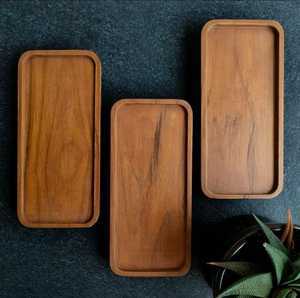 Plateaux en bois rectangulaires de qualité supérieure 100% - Product Image 3
