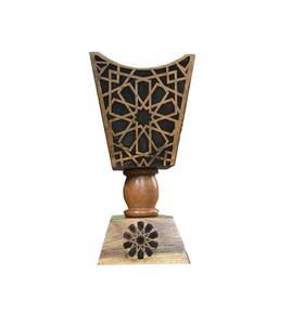 เตาเผาบัคฮูร์ไม้กระถินเทศขนาดใหญ่ งานฝีมือโบราณ ทนทาน 100% ธรรมชาติ ของขวัญทางศาสนาแบบดั้งเดิมสำหรับเดือนรอมฎอน - Product Image 1